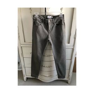 Vineyard vines frayed olive green ankle denim